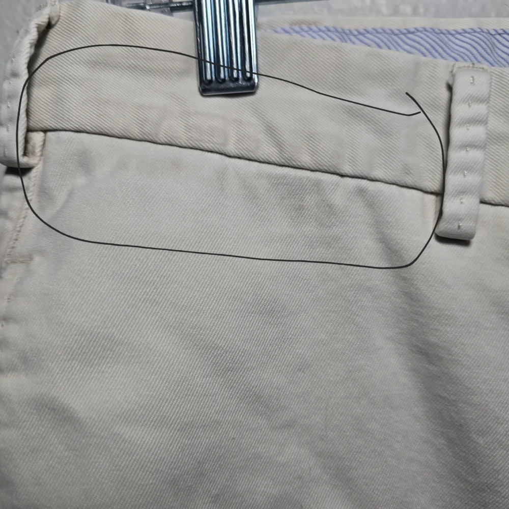 Peter Millar Wicking Golf Chino Casual Shorts Men's‎ Size 36 Ivory